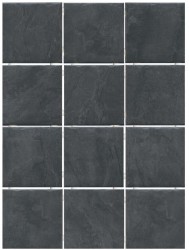 1301 Дегре чёрный, полотно 30х40 из 12 частей 9,9х9,9 9.9*9.9 керамический гранит