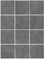 1300 Дегре серый темный, полотно 30х40 из 12 частей 9,9х9,9 9.9*9.9 керамический гранит