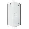Душевое ограждение NEW TRENDY NEW RENOMA BLACK R 90x80x195 D-0204A/D-0110B (черный)