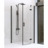 Душевое ограждение NEW TRENDY NEW RENOMA BLACK R 90x80x195 D-0204A/D-0110B (черный)