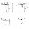 Раковина Ideal Standard CONNECT AIR Curve E035101
