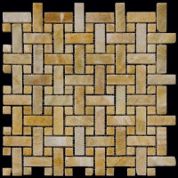 Мозаика из натурального камня M073-CP (Onyx Yellow)