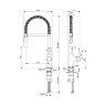 BC302AA CERALOOK Однорукоятковый смеситель для кухонной мойки с высоким поворотным изливом