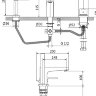 Смеситель для ванны Zipponi ZEN (3 отверстия) ZN153CR-001
