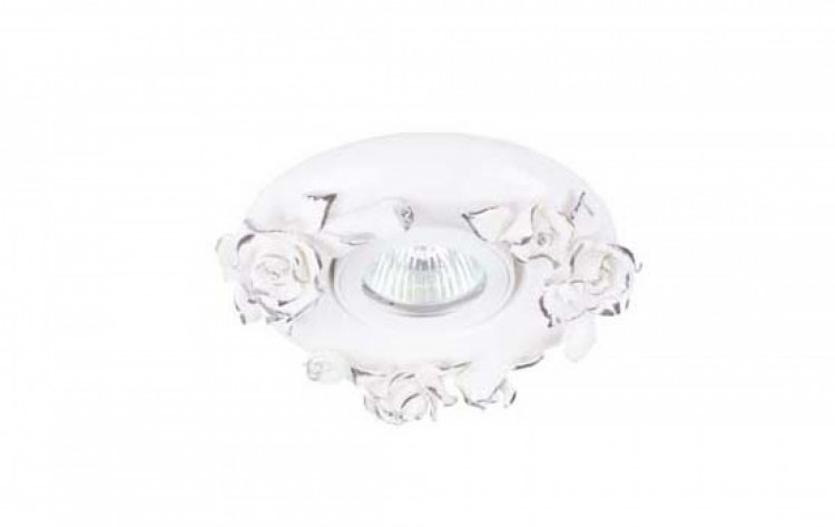 Керамический встраиваемый светильник Donolux N1629-White+silver