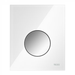 Панель смыва TECEloop Urinal 9242660 белое стекло, кнопка хром