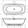 BILO 165x77 Ванна из литого мрамора овальная (сифон в комплекте) RIHO Голландия