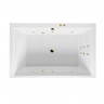 Ванна EXCELLENT Crown Lux 190x120 "LINE" (золото)