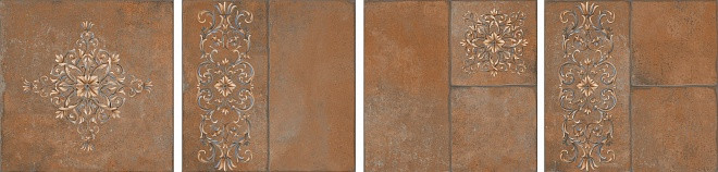 SG926400N Каменный остров коричневый декорированный 30*30 керамический гранит