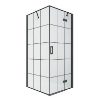 Душевое ограждение NEW TRENDY NEW RENOMA BLACK R 90x90x195 D-0274A/D-0119B (черный)