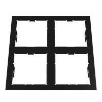 214547 Рамка DOMINO QUADRO 2х2 MR16 ЧЕРНЫЙ (в комплекте)