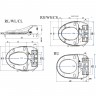 Электронная крышка биде SensPa JK-800