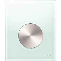 Панель смыва TECEloop Urinal 9242662 зеленое стекло, кнопка нержавеющая сталь