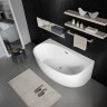 Ванна акриловая Azario Cambridge 1800X880X580, пристенная, в комплекте с сифоном и металлической рамой CAM18090