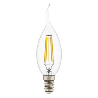 933602 Лампа LED FILAMENT 220V CA35  E14 6W=65W 400-430LM 360G CL 3000K 30000H (в комплекте)