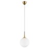 813032 (MD5087-1JS)  Подвес GLOBO 1х40W  E14 gold/white (в комплекте)