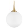 813032 (MD5087-1JS)  Подвес GLOBO 1х40W  E14 gold/white (в комплекте)