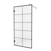 Душевое ограждение NEW TRENDY AVEXA BLACK 80x200 EXK-2021 (черный)