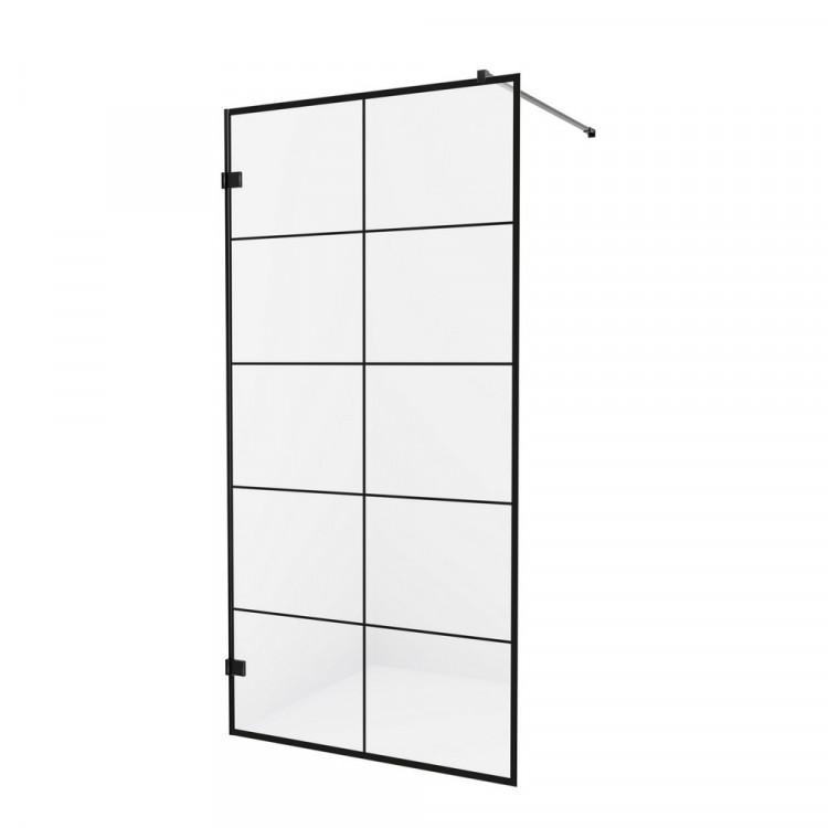 Душевое ограждение NEW TRENDY AVEXA BLACK 80x200 EXK-2021 (черный)