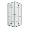 Душевое ограждение NEW TRENDY NEW SOLEO BLACK 80x80x195 D-0287A/D-0288A (черный)