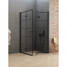 Душевое ограждение NEW TRENDY NEW SOLEO BLACK 80x80x195 D-0287A/D-0288A (черный)