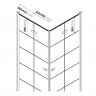 Душевое ограждение NEW TRENDY NEW SOLEO BLACK 80x80x195 D-0287A/D-0288A (черный)