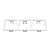 214536 Рамка DOMINO Triple QUADRO MR16 БЕЛЫЙ (в комплекте)