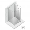 Душевое ограждение NEW TRENDY REFLEXA R 90x110x200 EXK-1414 (хром)