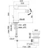 Смеситель для биде Paffoni Elle EL135CR