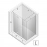 Душевое ограждение NEW TRENDY NEW SOLEO PLUS складные двери L 110x100x195 K-0386 (хром)