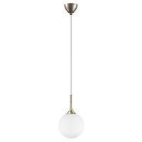 813023 (MD5086-1GL)  Подвес GLOBO 1х40W  E14 champagne gold/white (в комплекте)