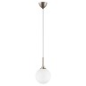 813023 (MD5086-1GL)  Подвес GLOBO 1х40W  E14 champagne gold/white (в комплекте)