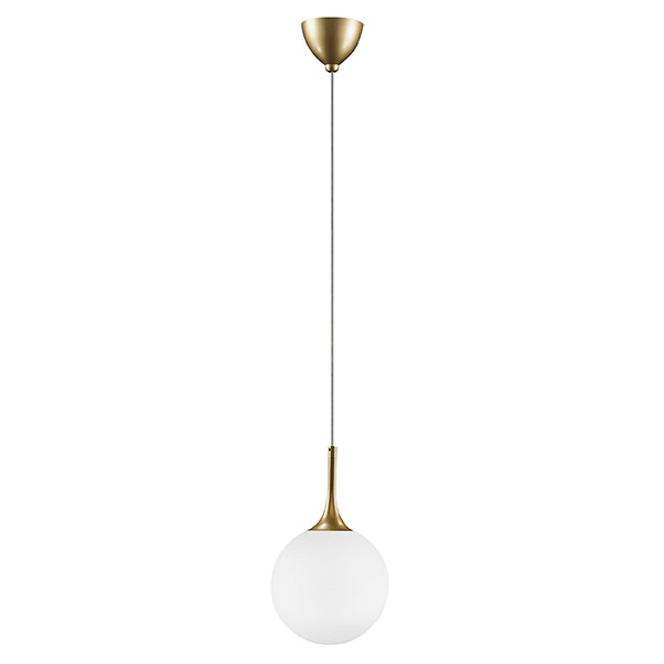 813022 (MD5086-1JS)  Подвес GLOBO 1х40W  E14 gold/white (в комплекте)