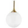 813022 (MD5086-1JS)  Подвес GLOBO 1х40W  E14 gold/white (в комплекте)
