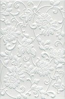 8216 Аджанта цветы белый керамическая плитка
