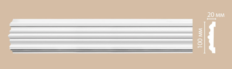 97902/12 FLEXIBLE молдинг DECOMASTER-2 (100х20х2400мм)