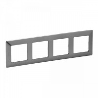 754154 Legrand Valena LIFE Сталь Рамка 4-ая