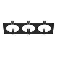 217837 Рамка INTERO 111 Triple QUADRO ЧЕРНЫЙ (в комплекте)