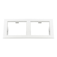 214526 Рамка DOMINO Double QUADRO MR16 БЕЛЫЙ (в комплекте)