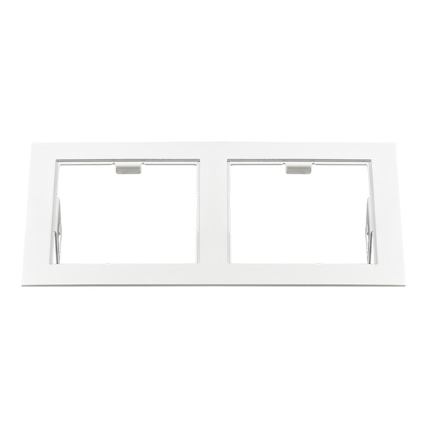 214526 Рамка DOMINO Double QUADRO MR16 БЕЛЫЙ (в комплекте)