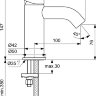 BC268AA CERALINE Однорукоятковый смеситель для умывальника, картридж 35 мм