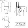 Напольный унитаз TESI AquaBlade T008701