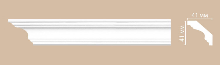 96159/24 FLEXIBLE плинтус DECOMASTER-2 (41х41х2400мм)