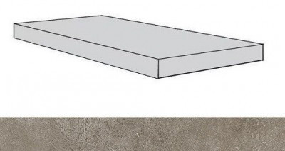 Drift Light Grey Scal.120 Ang.Sx/Дрифт Лайт Грей Ступ.120 Угл.Лев