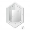 Душевое ограждение NEW TRENDY EVENTA R 90x90x200 EXK-0290 (хром)