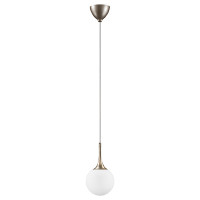813013 (MD5085-1GL) Подвес GLOBO 1х40W  E14 champagne gold/white (в комплекте)