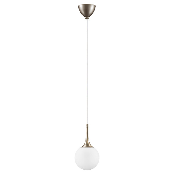 813013 (MD5085-1GL) Подвес GLOBO 1х40W  E14 champagne gold/white (в комплекте)