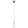 813013 (MD5085-1GL) Подвес GLOBO 1х40W  E14 champagne gold/white (в комплекте)