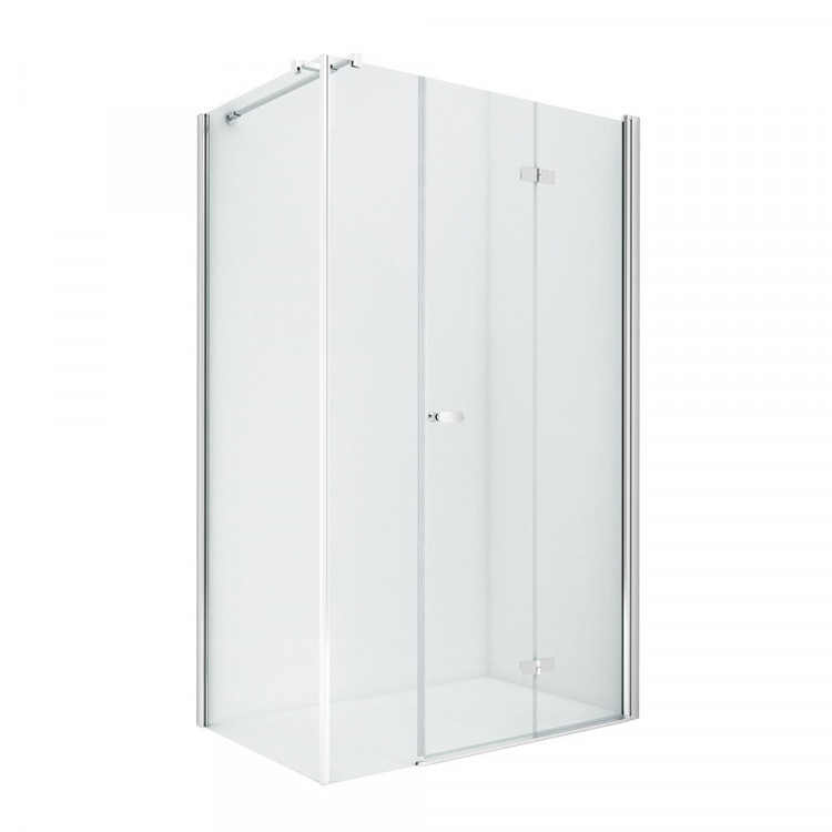 Душевое ограждение NEW TRENDY NEW SOLEO PLUS складные двери R 100x100x195 K-0381 (хром)