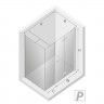 Душевое ограждение NEW TRENDY NEW SOLEO PLUS складные двери R 100x100x195 K-0381 (хром)